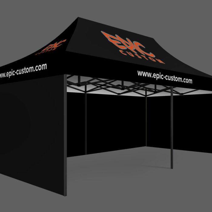 Fabric Gazebo Printed Wall Full - 4.5m x 2m